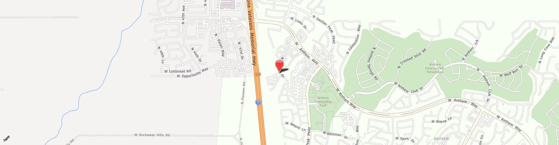Location Map: 41810 N Venture Drive Anthem, AZ 85086